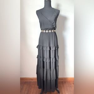 Flying Tomato Black Maxi Dress Size XSmall NWT